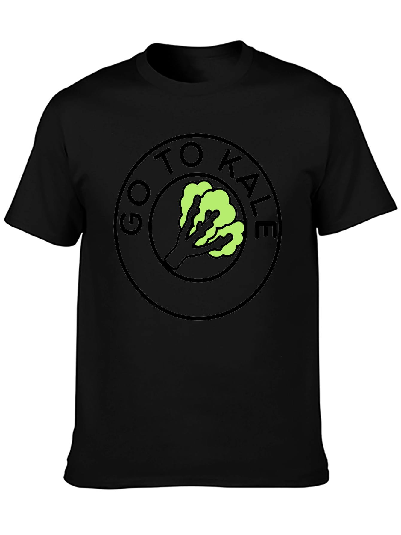 Go To Kale Funny T-Shirt Black