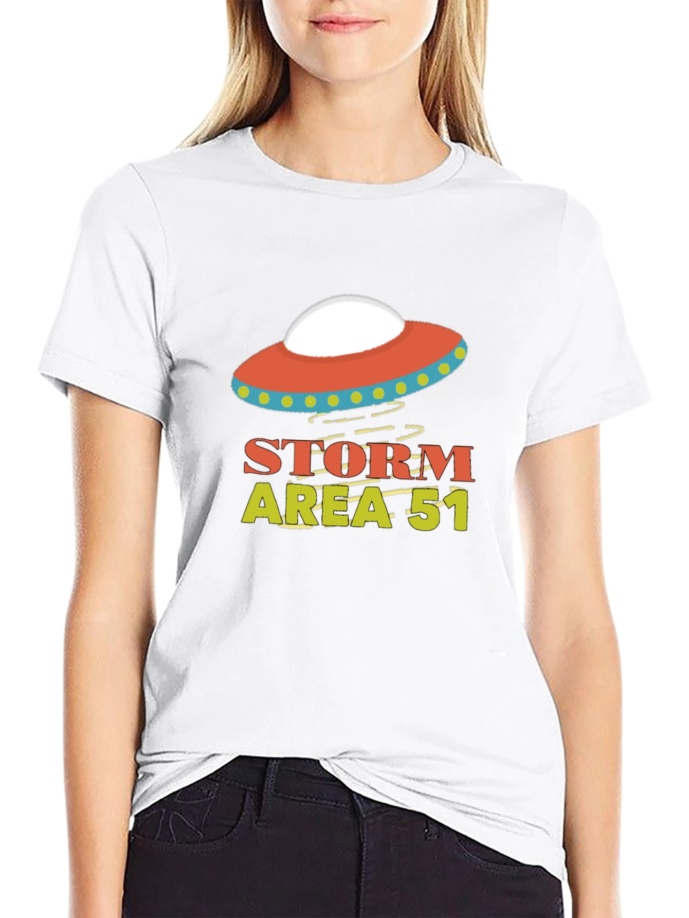 Storm Area 51 UFO Graphic T-Shirt