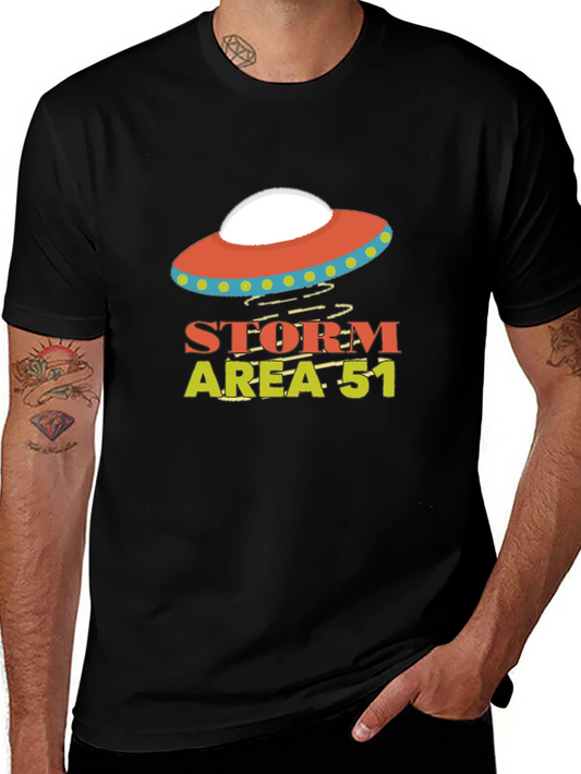 Storm Area 51 UFO Graphic T-Shirt