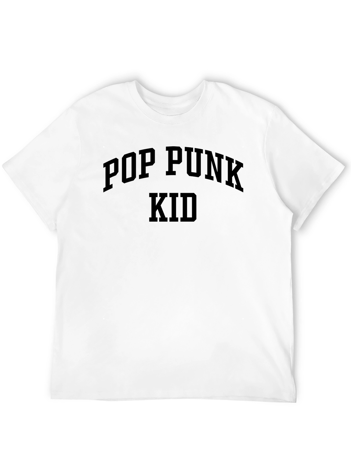 Pop Punk Kid Black Graphic T-Shirt