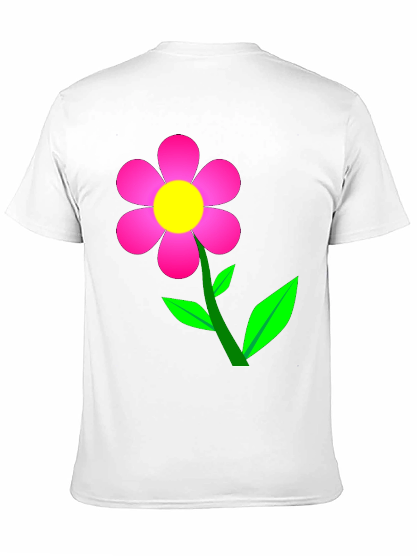 Flower Power Graphic Tee - Soft Black Cotton T-Shirt
