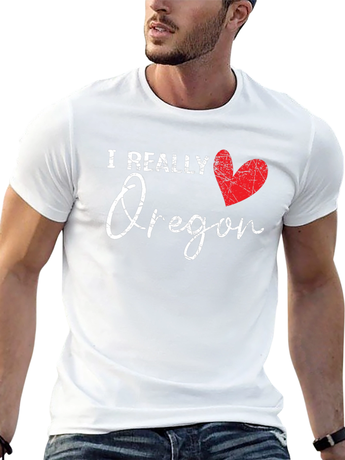 I Really Heart Oregon Graphic T-Shirt