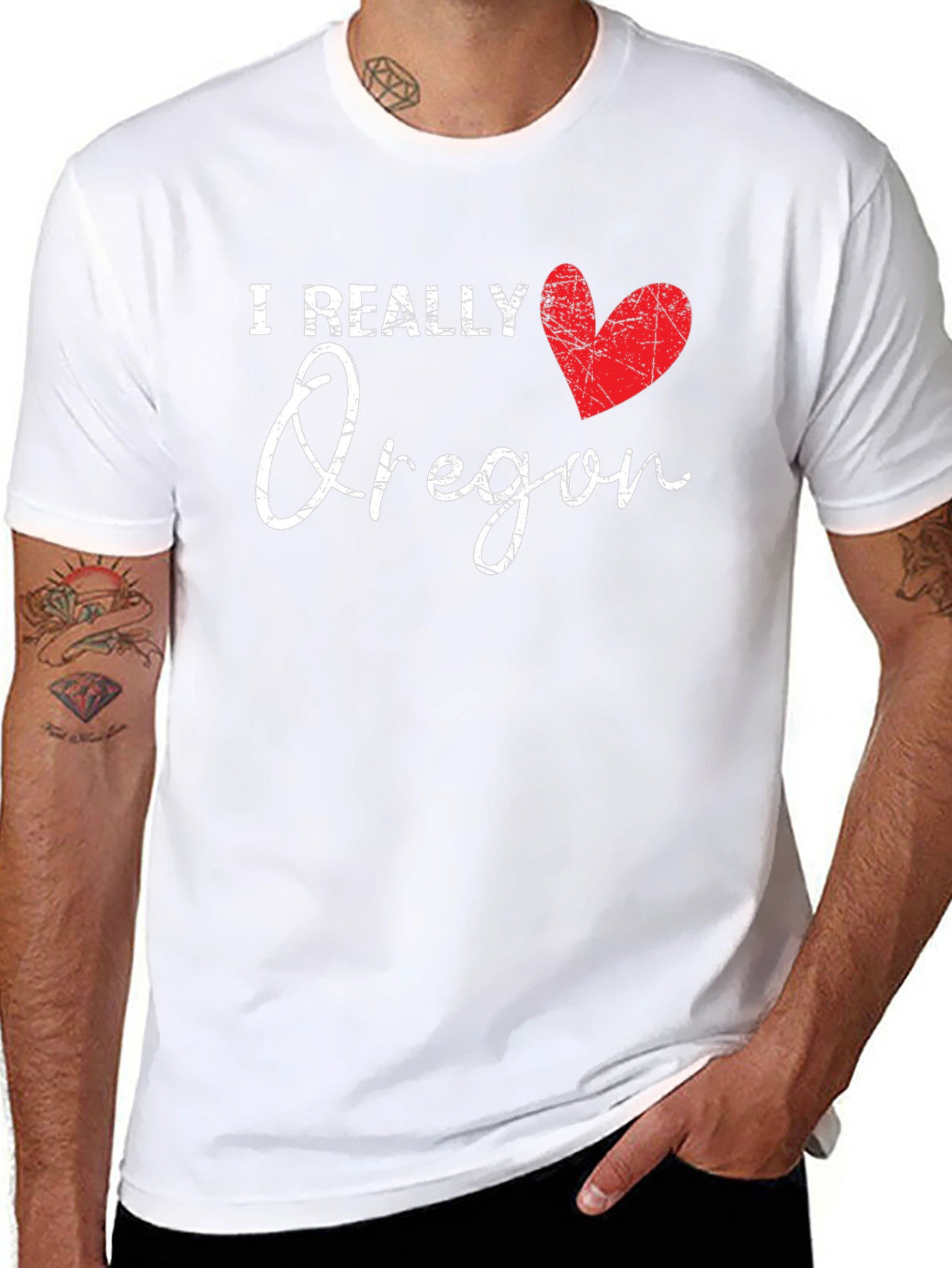 I Really Heart Oregon Graphic T-Shirt