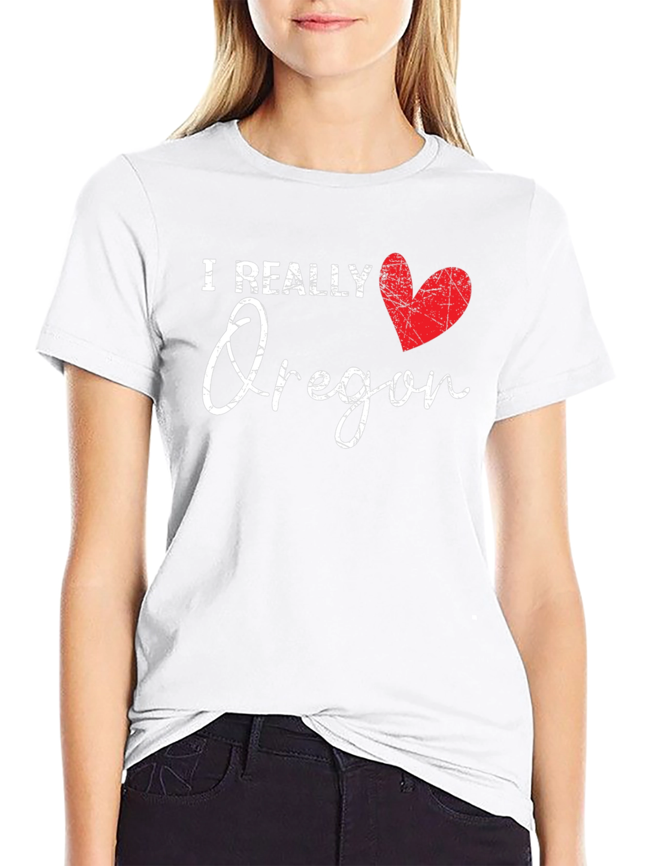 I Really Heart Oregon Graphic T-Shirt