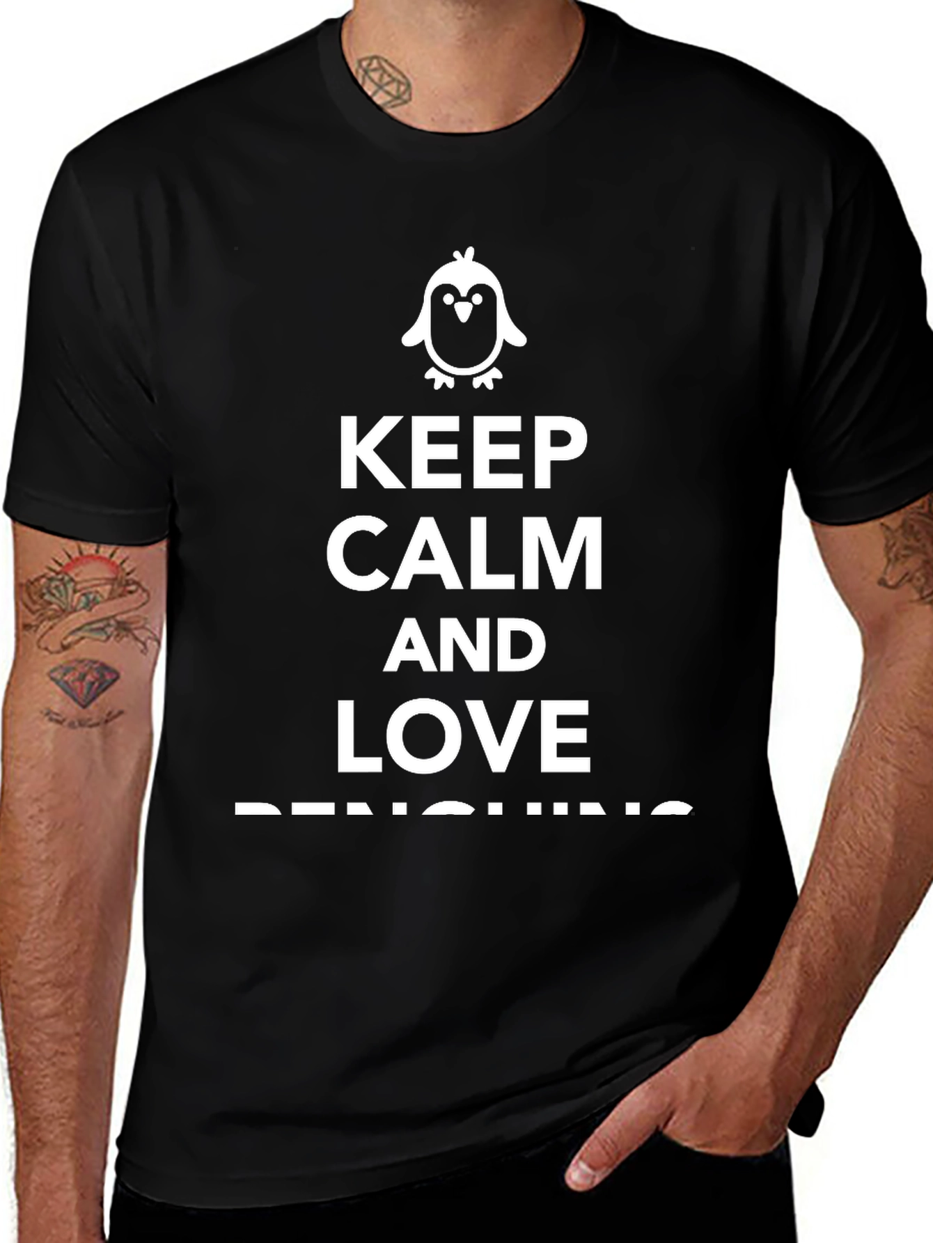 Keep Calm and Love Penguins Graphic Tee