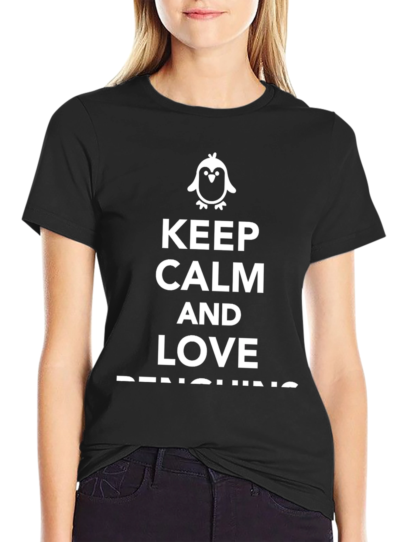 Keep Calm and Love Penguins Graphic Tee