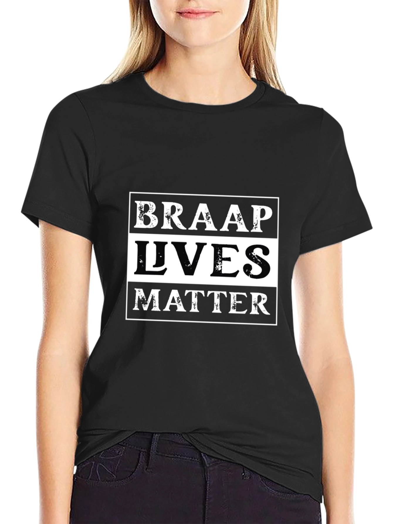 Braap Lives Matter Graphic T-Shirt - Black