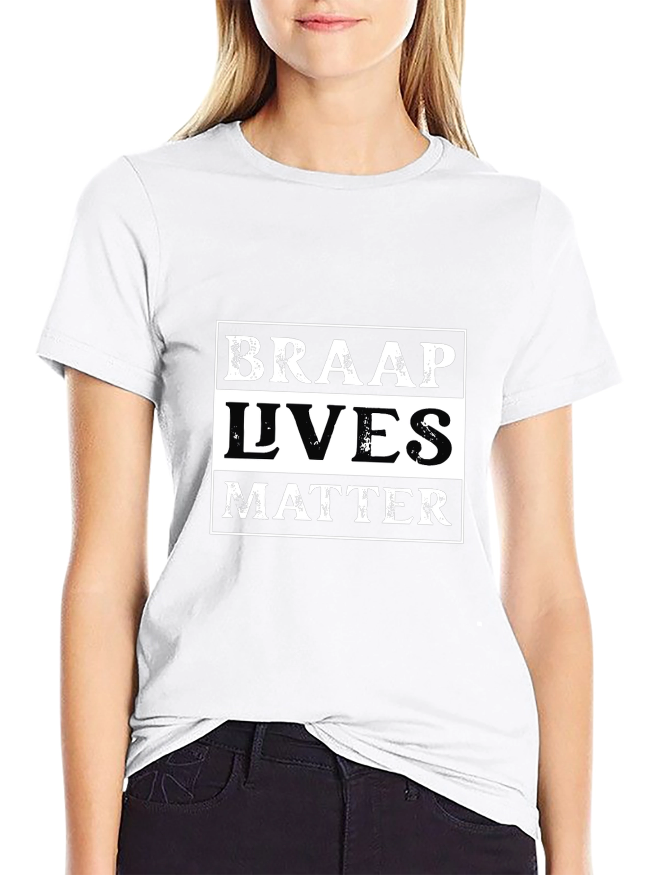 Braap Lives Matter Graphic T-Shirt - Black