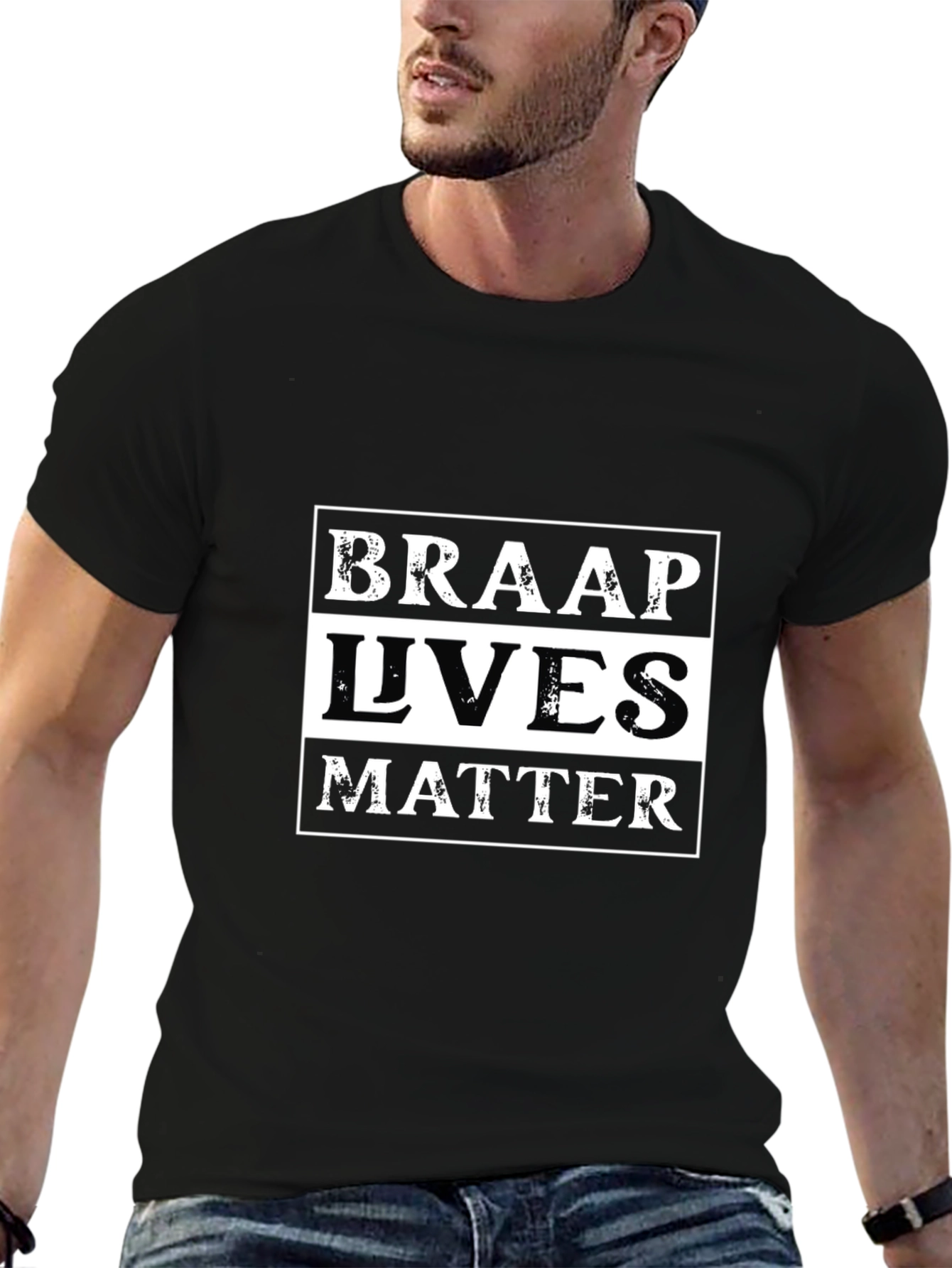 Braap Lives Matter Graphic T-Shirt - Black