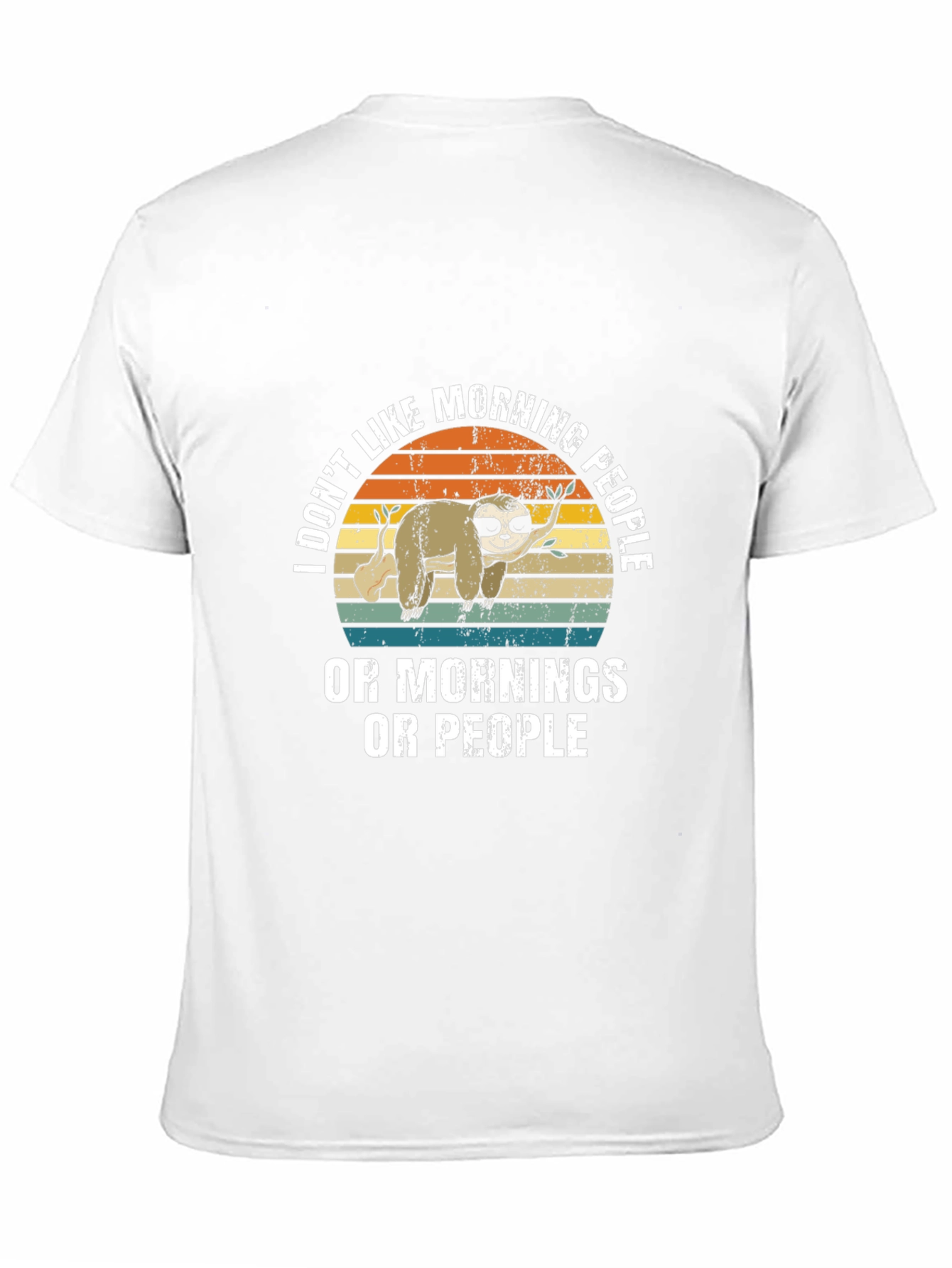 Funny Sloth Morning People T-Shirt