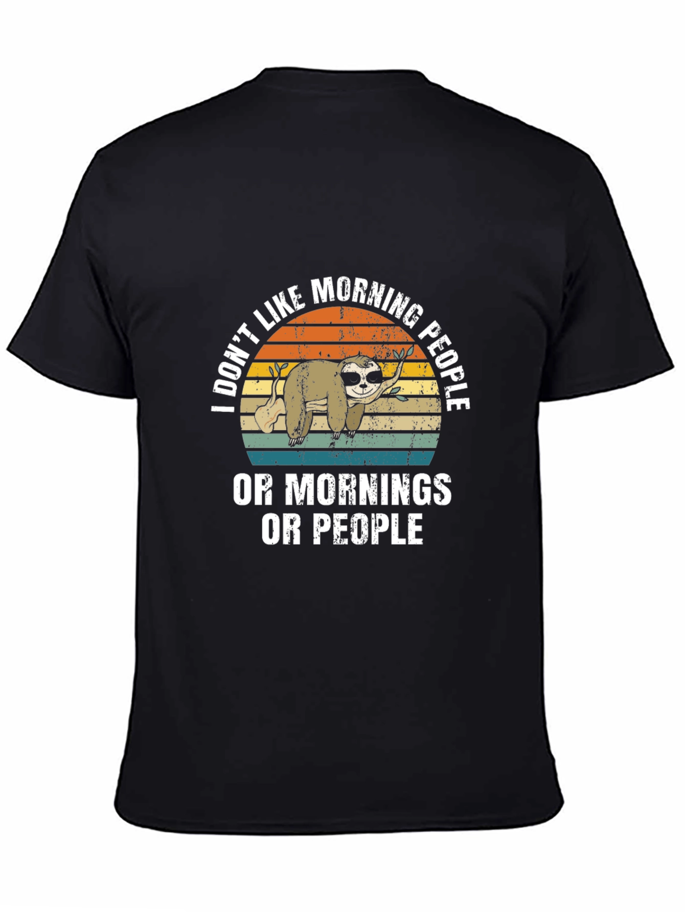Funny Sloth Morning People T-Shirt