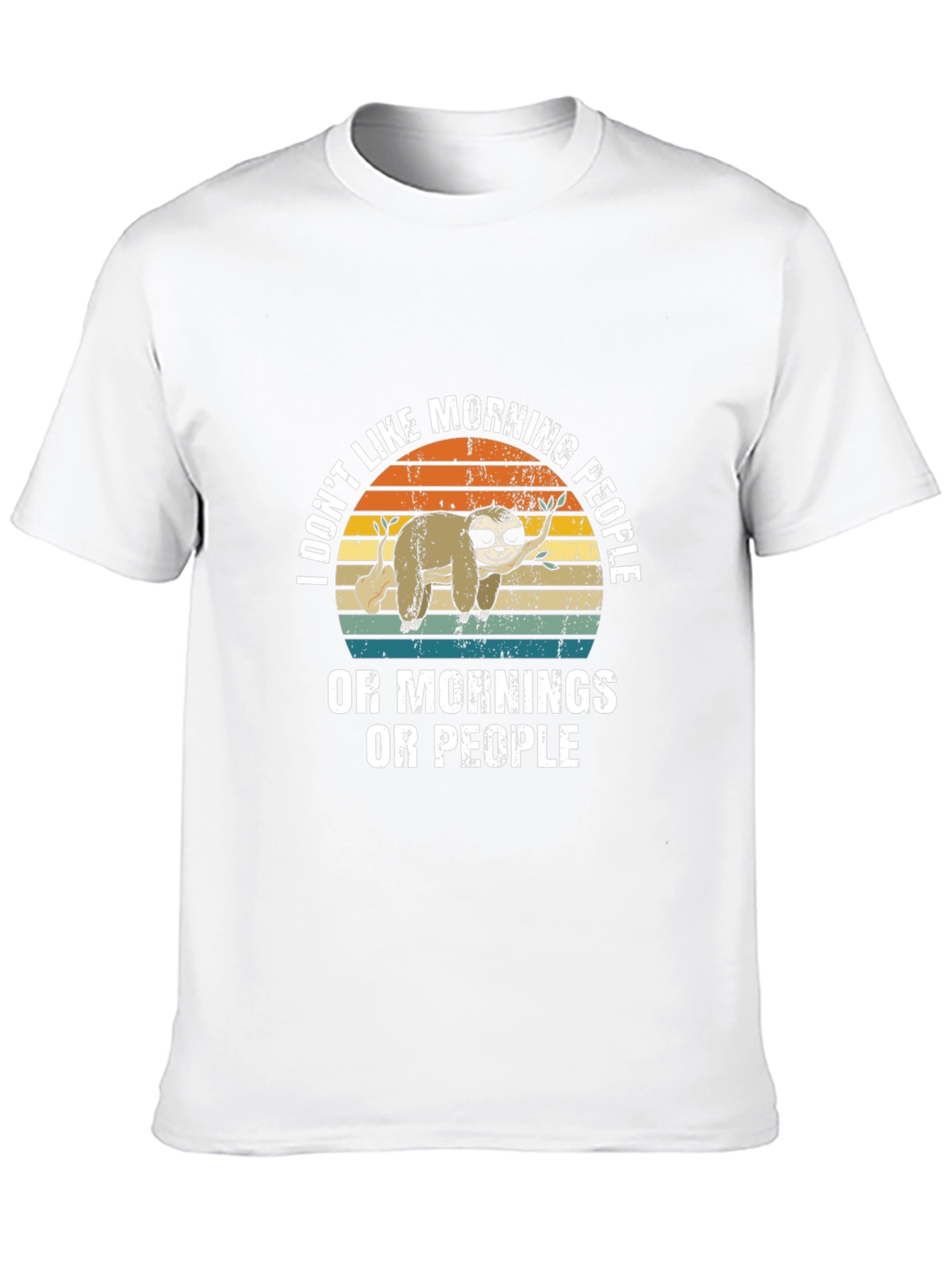 Funny Sloth Morning People T-Shirt