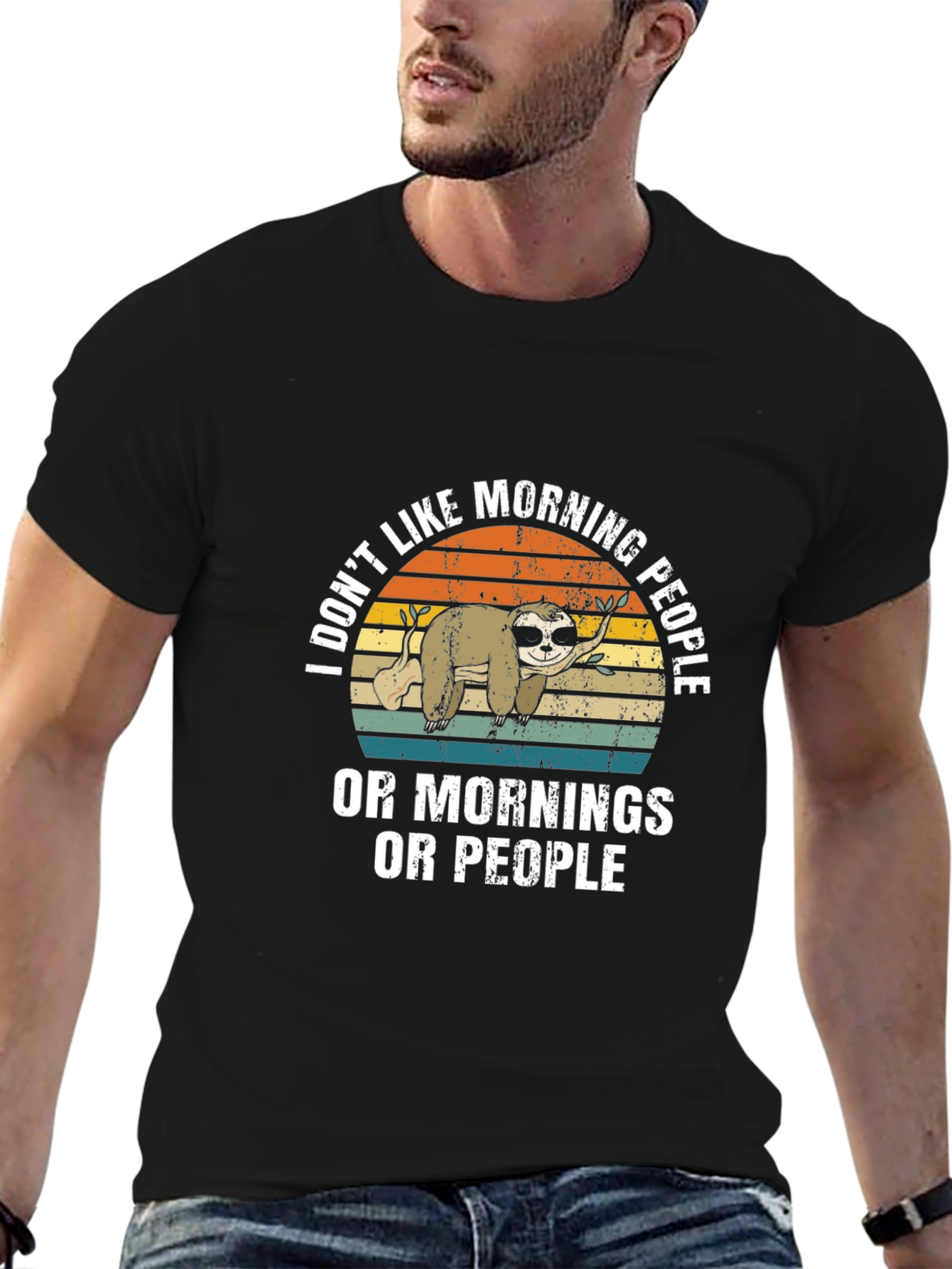 Funny Sloth Morning People T-Shirt