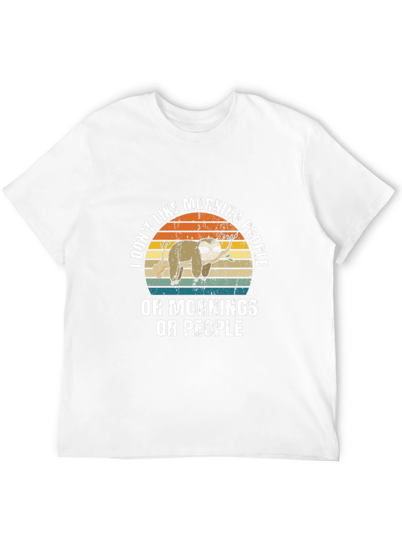 Funny Sloth Morning People T-Shirt