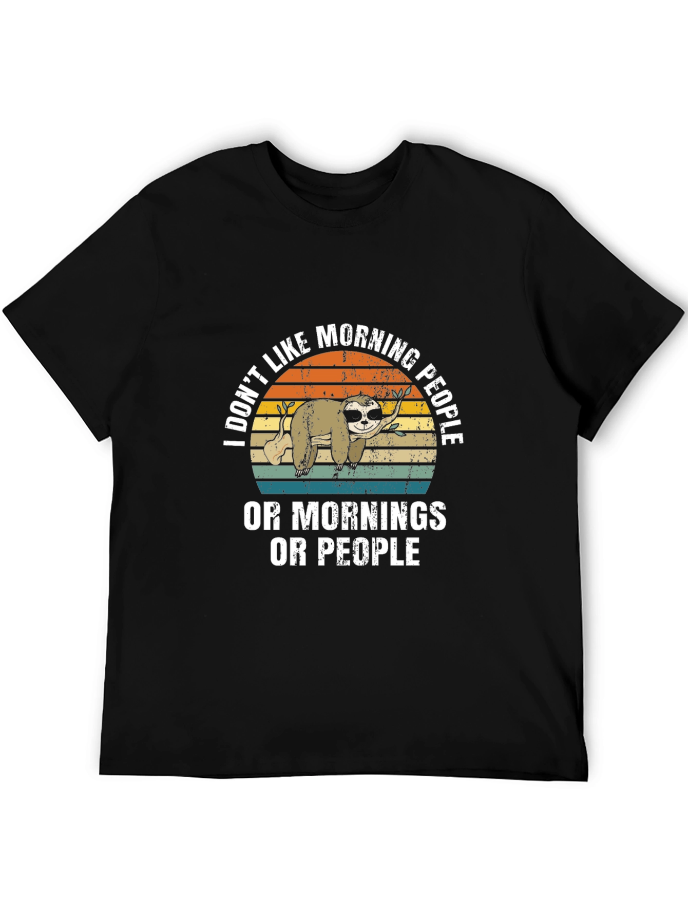 Funny Sloth Morning People T-Shirt