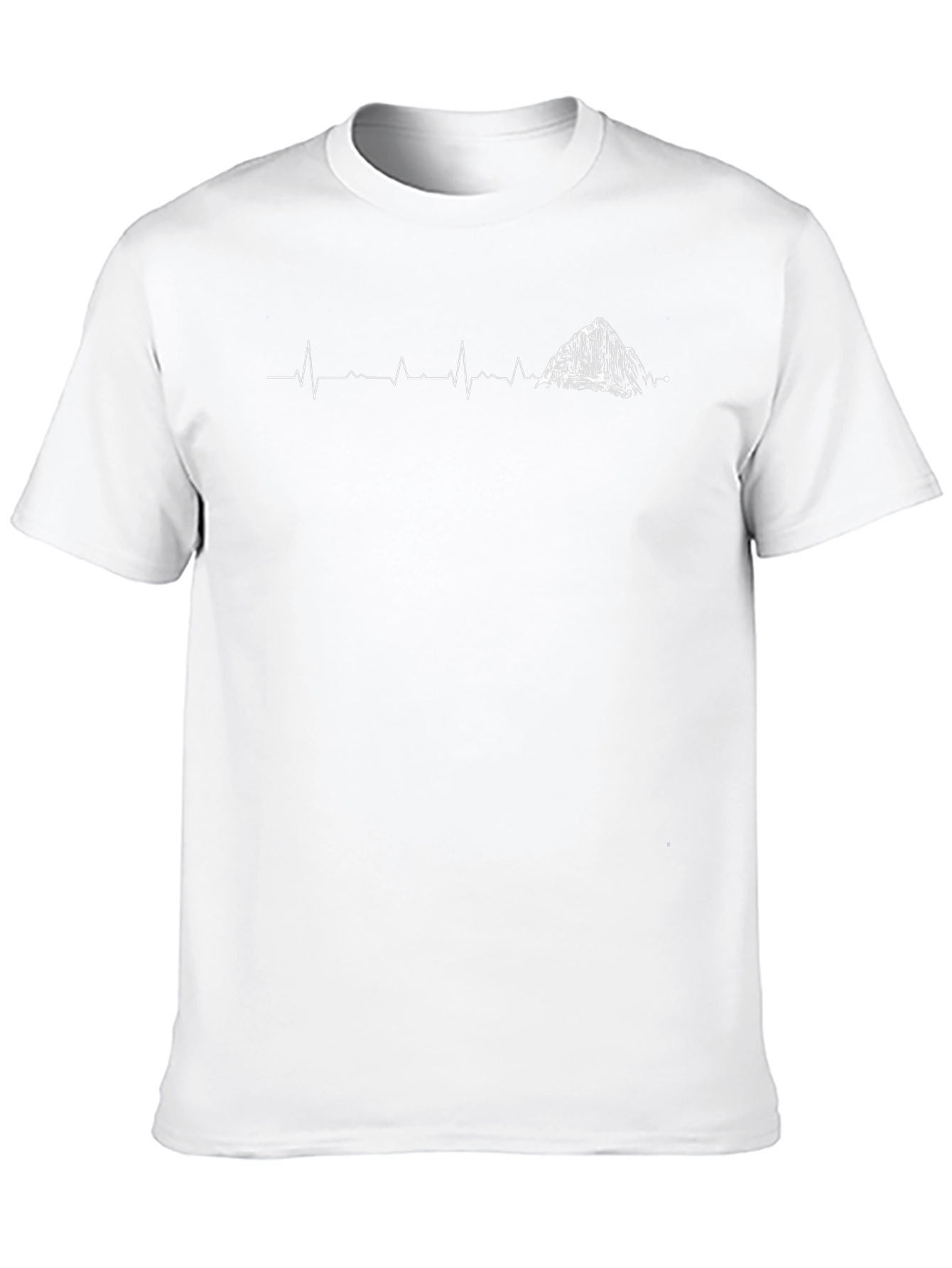 Mountain Peak Heartbeat Graphic T-Shirt