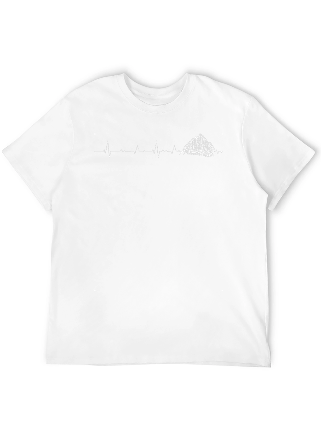 Mountain Peak Heartbeat Graphic T-Shirt