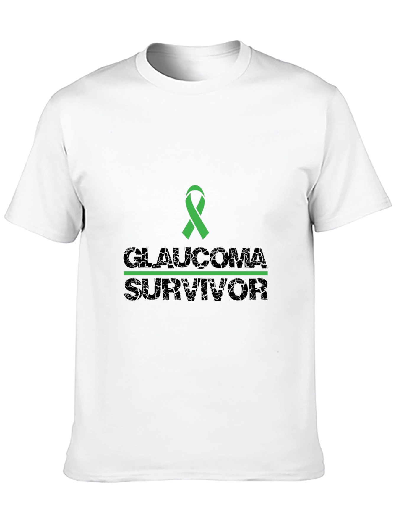 Glaucoma Survivor Awareness Ribbon Graphic T-Shirt
