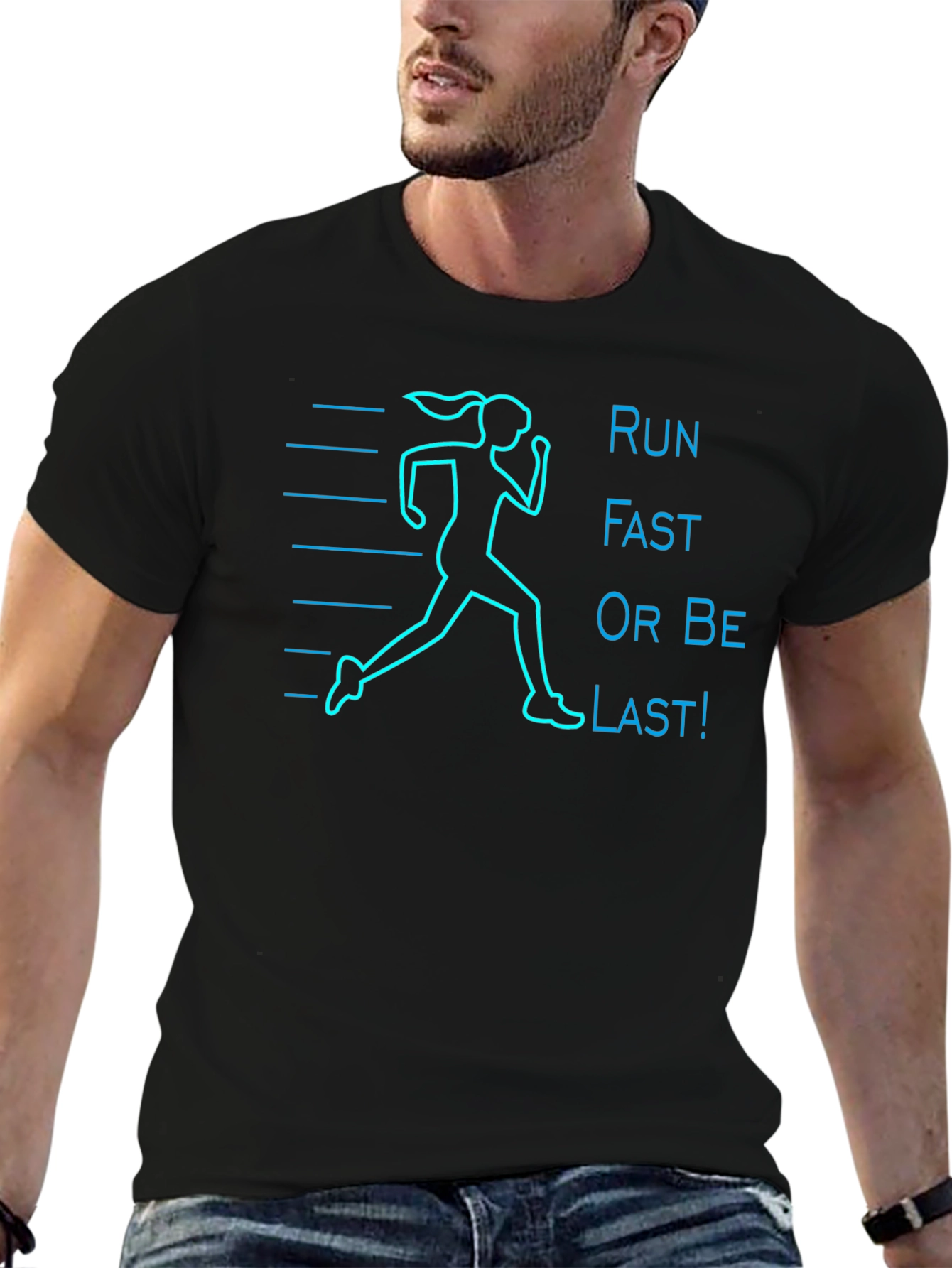 Run Fast T-Shirt: Motivational Runners Tee