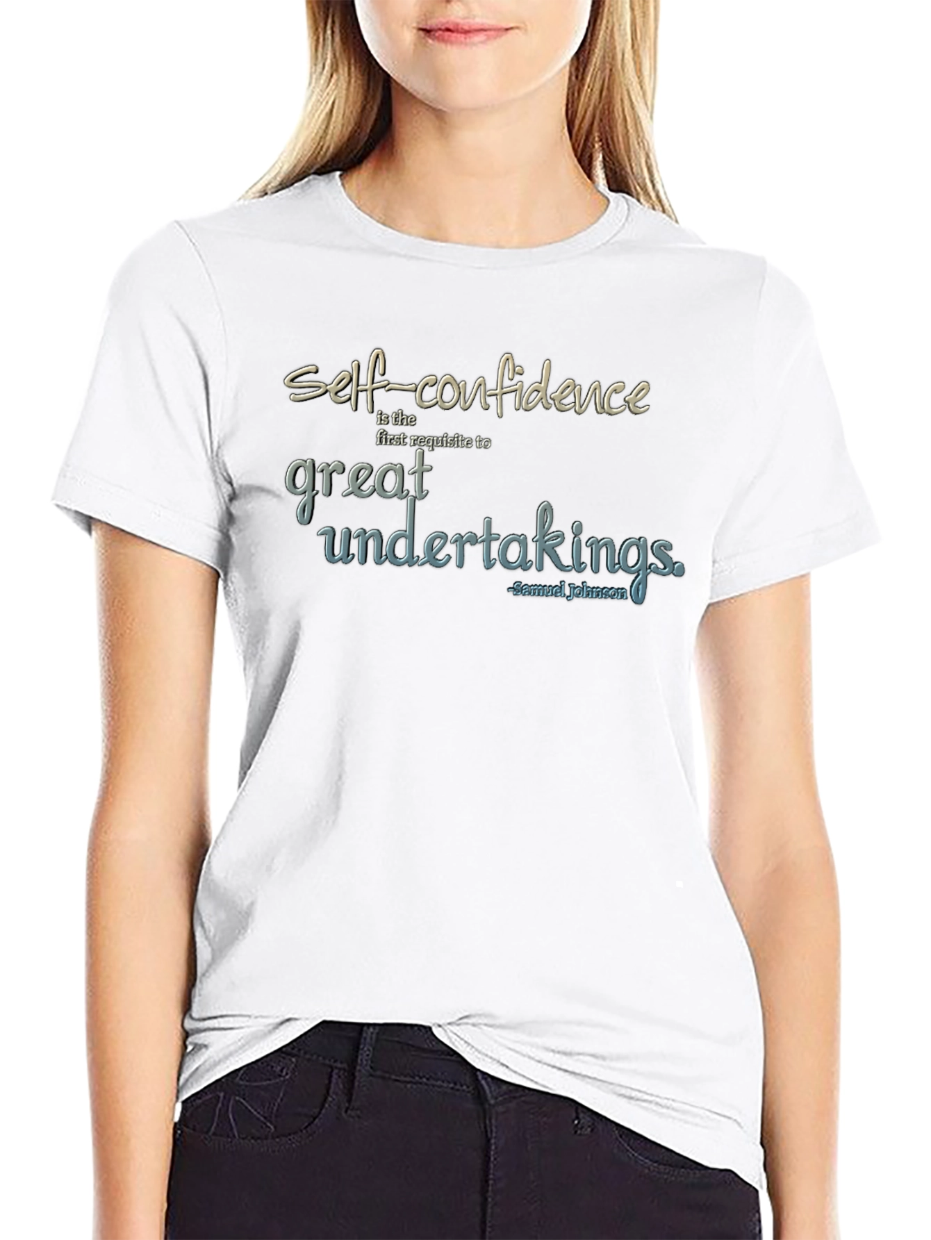 Self-Confidence Quote Graphic T-Shirt