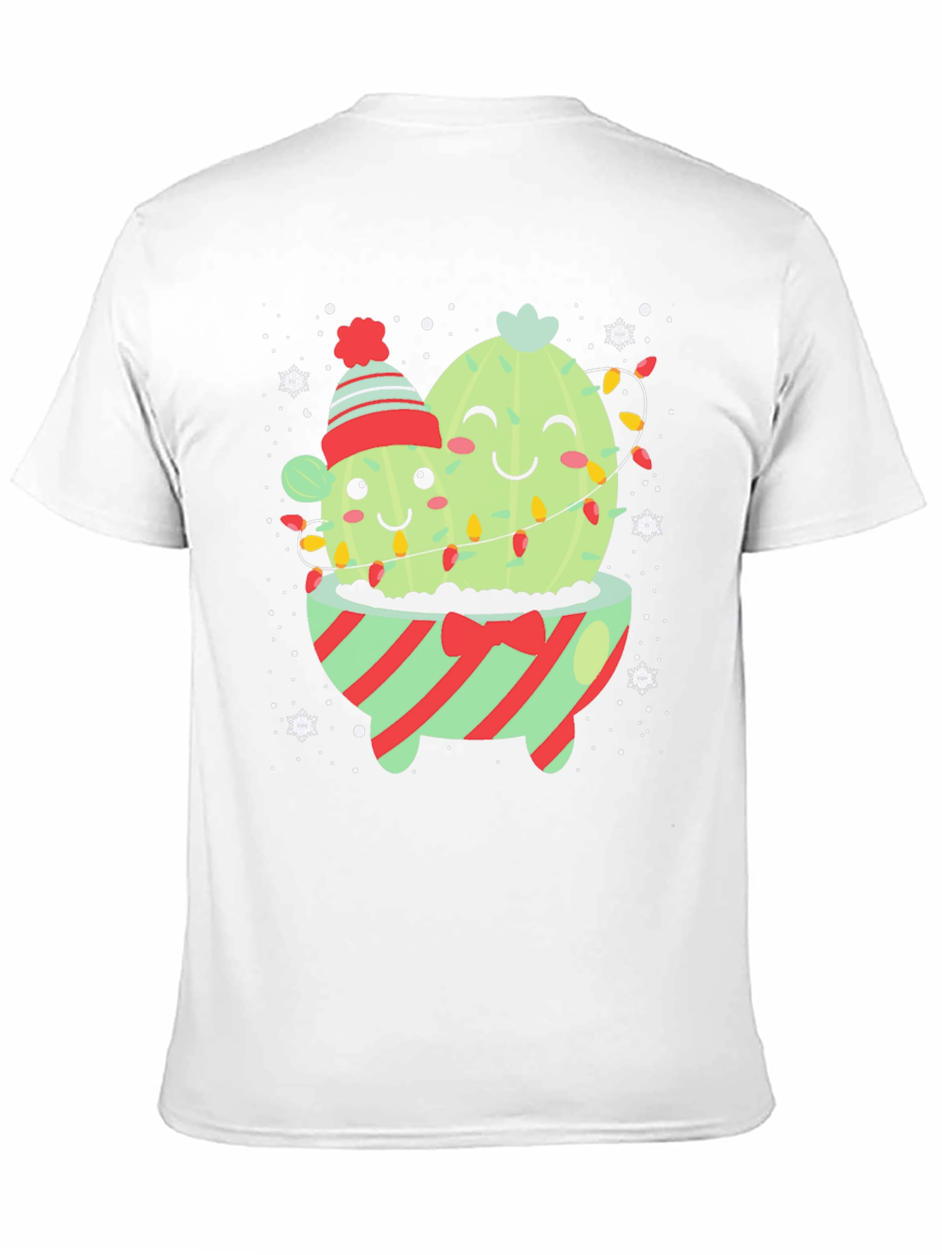 Festive Cactus Graphic Tee - Holiday Cheer!