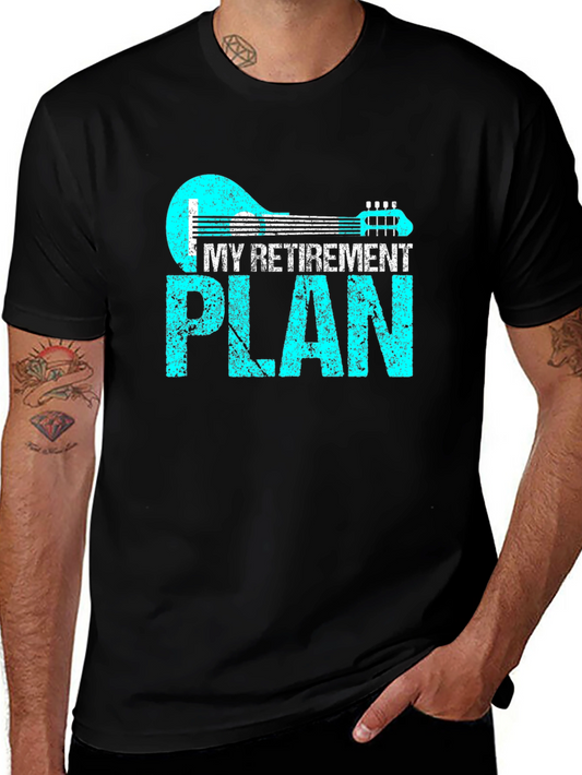 My Retirement Plan Guitar Graphic T-Shirt