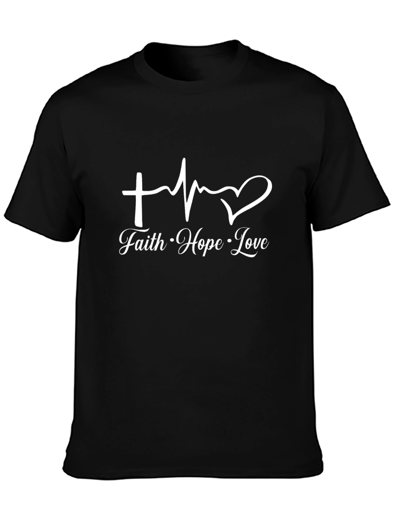 Faith Hope Love Graphic Tee - Christian T-Shirt