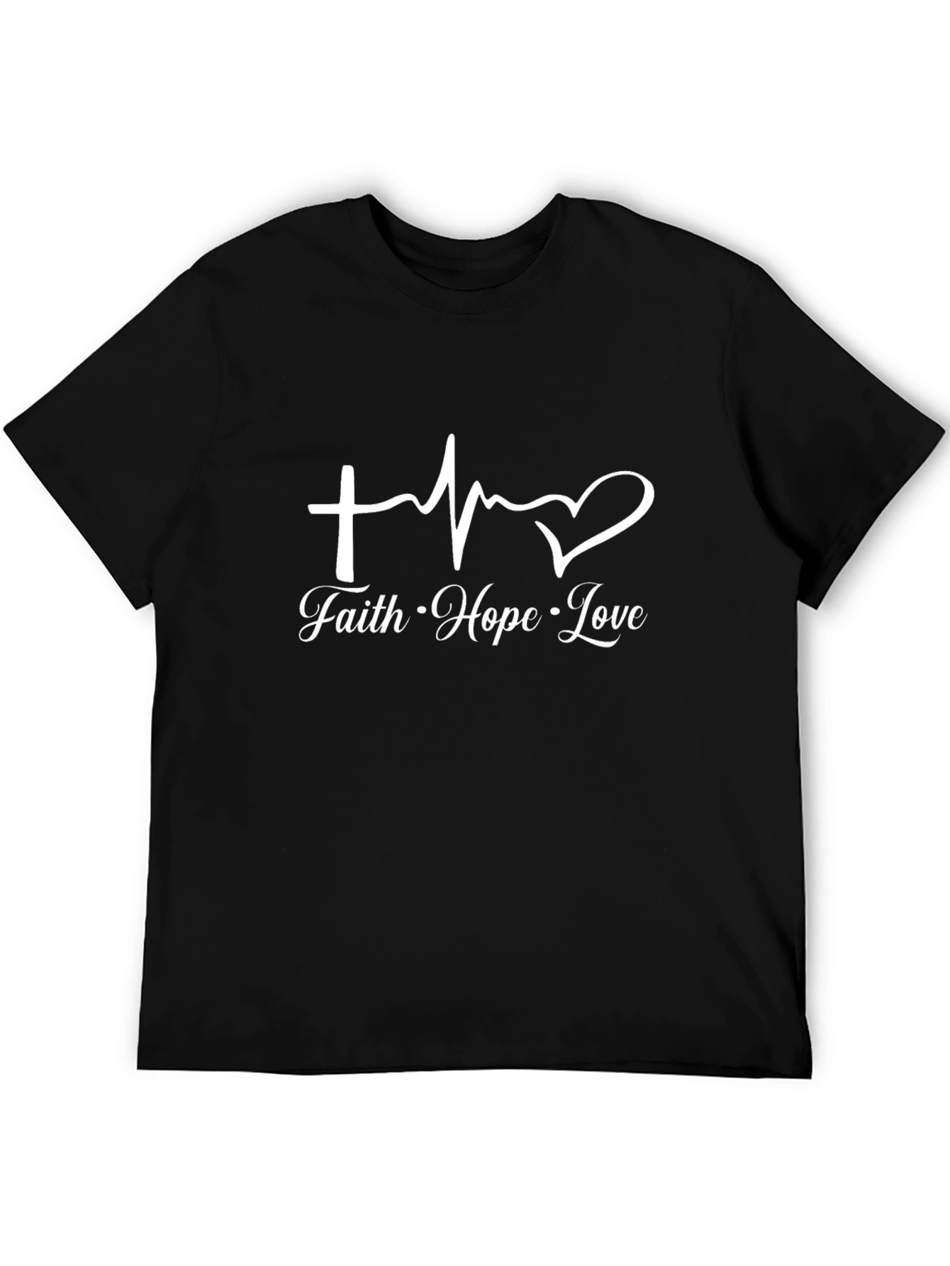 Faith Hope Love Graphic Tee - Christian T-Shirt