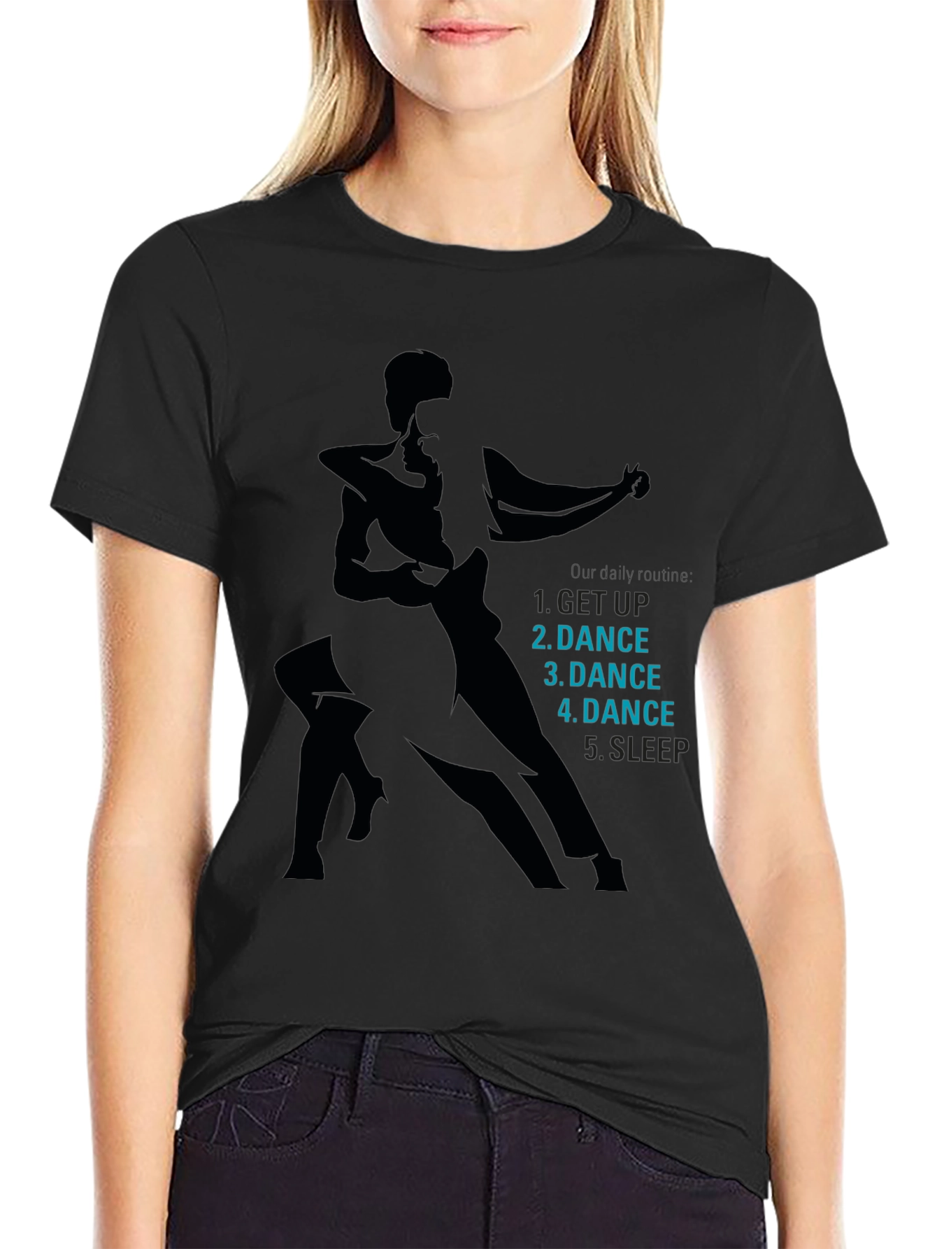 Dance Life Black T-Shirt - Dancers Daily Routine