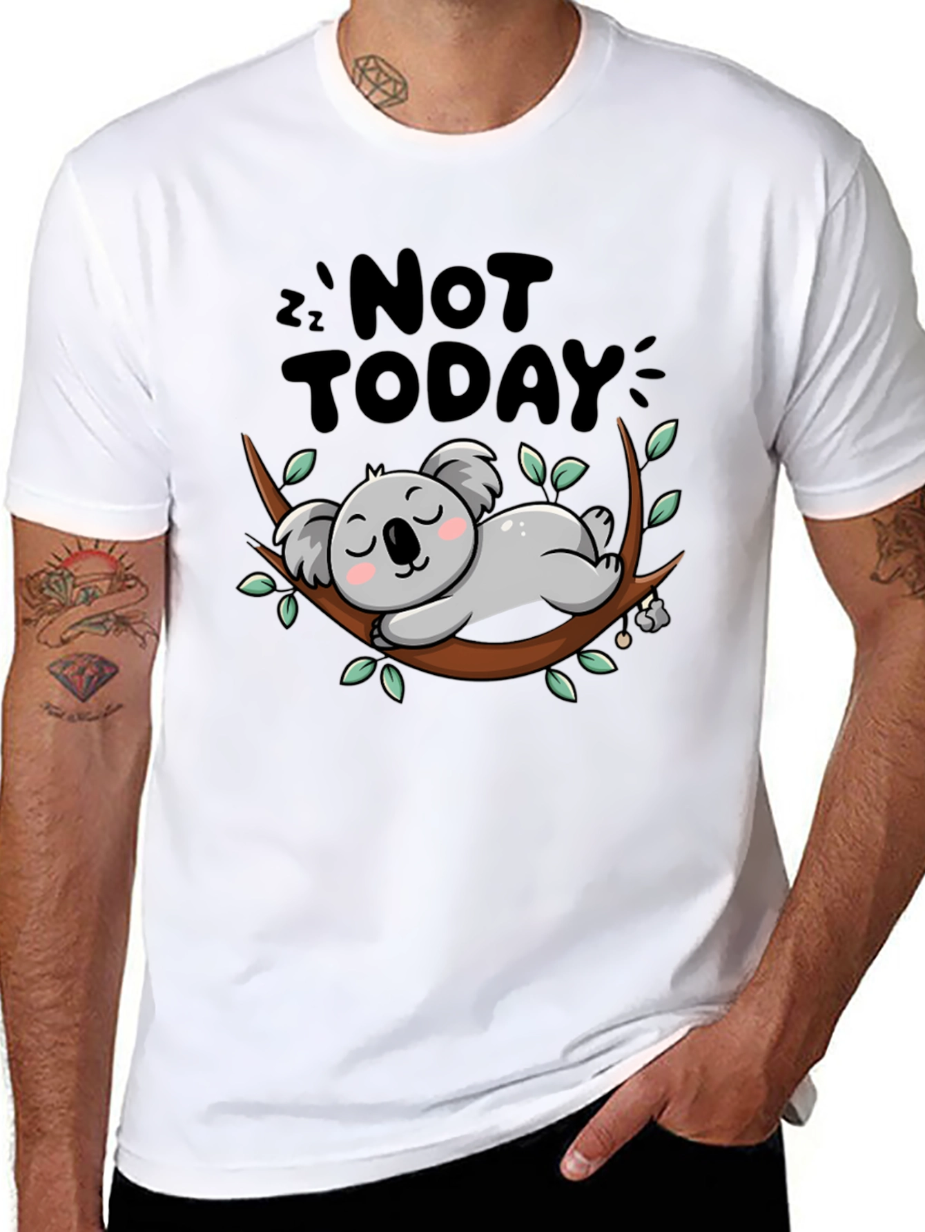 Not Today Sloth Graphic Tee - Relaxed Fit