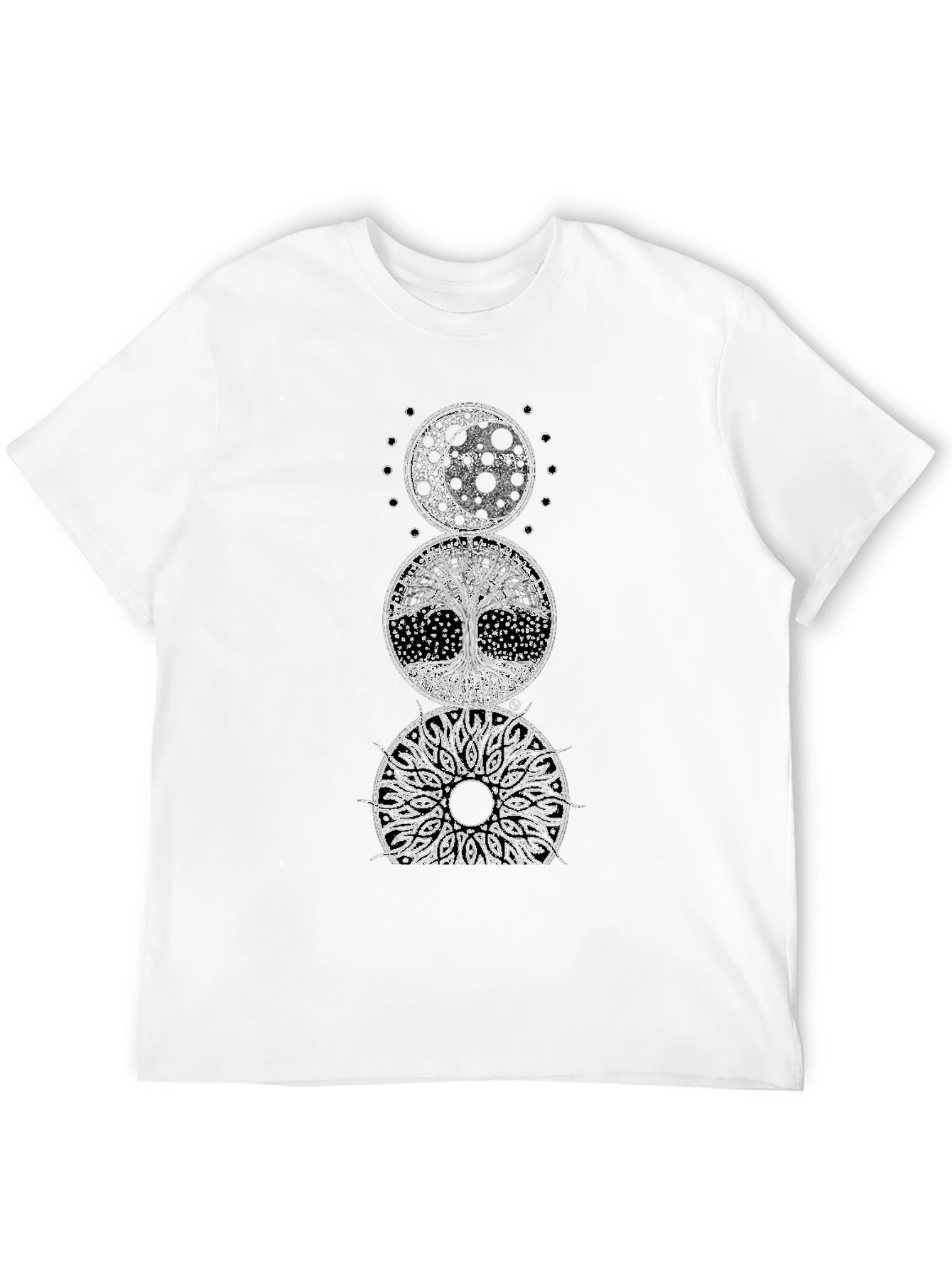 Celestial Tree of Life Black Graphic Tee