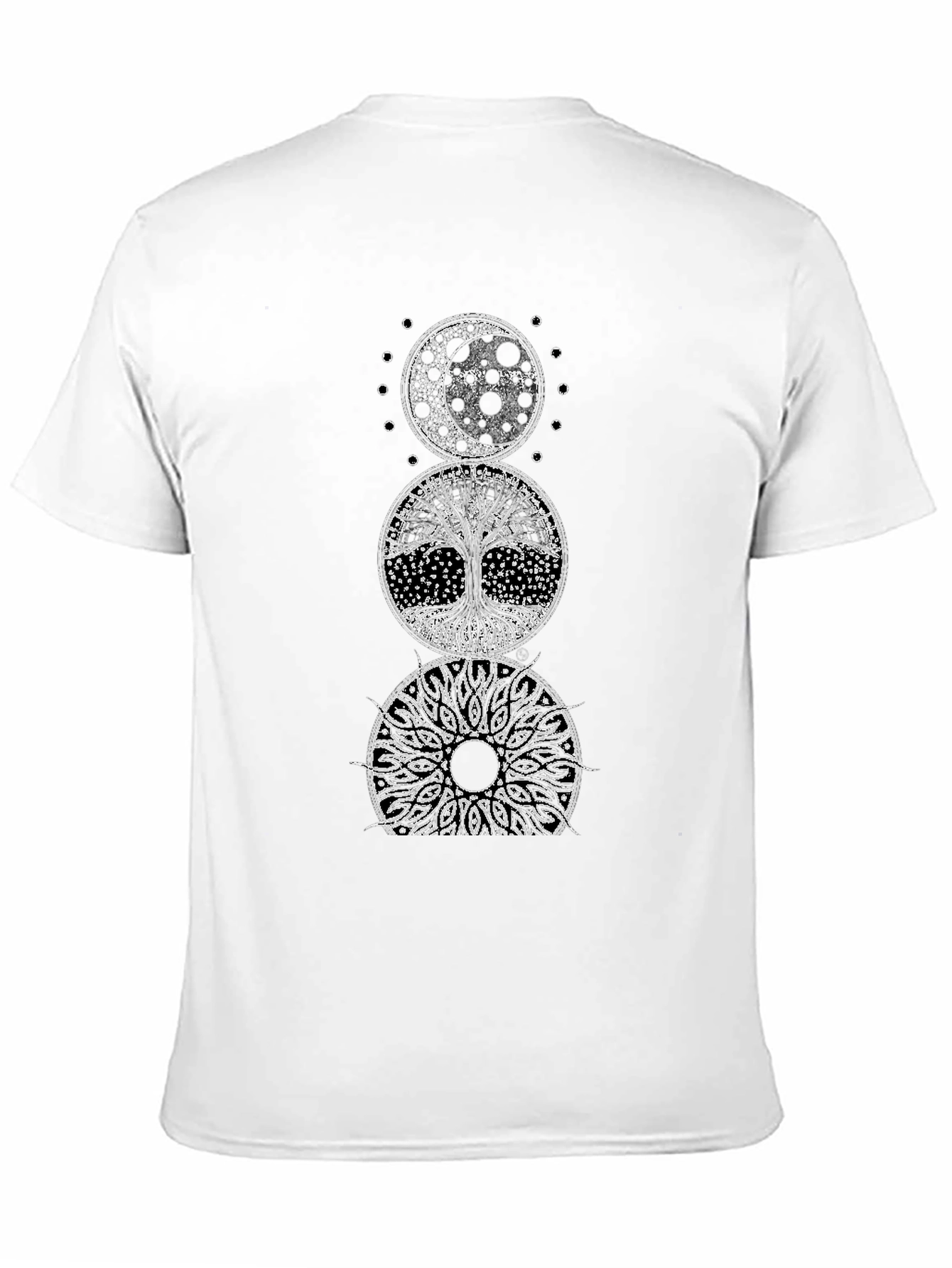 Celestial Tree of Life Black Graphic Tee