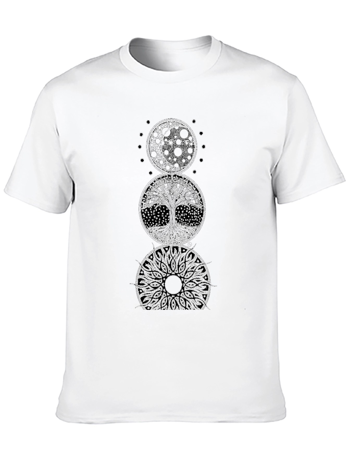Celestial Tree of Life Black Graphic Tee