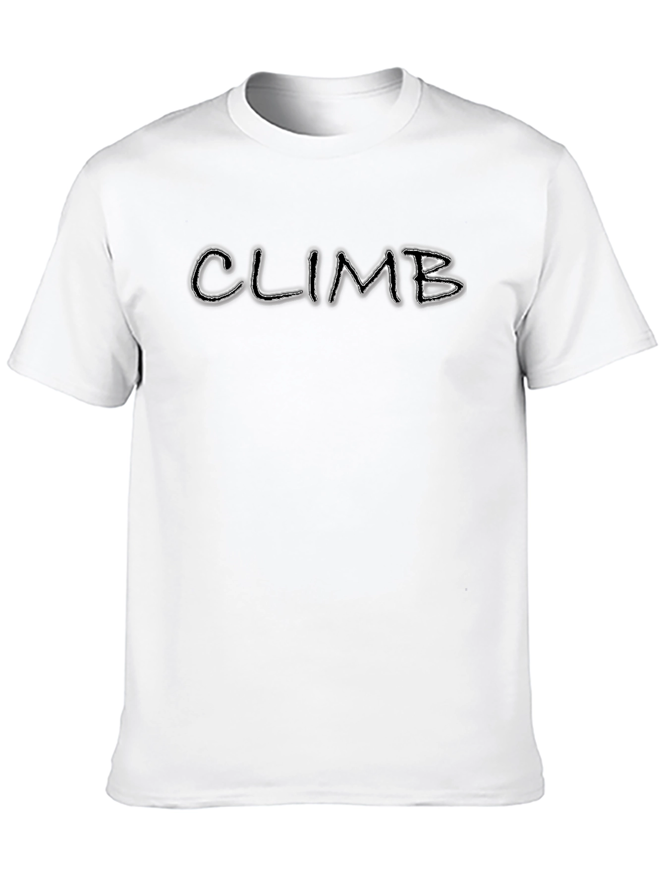 Climb Graphic Print Black T-Shirt