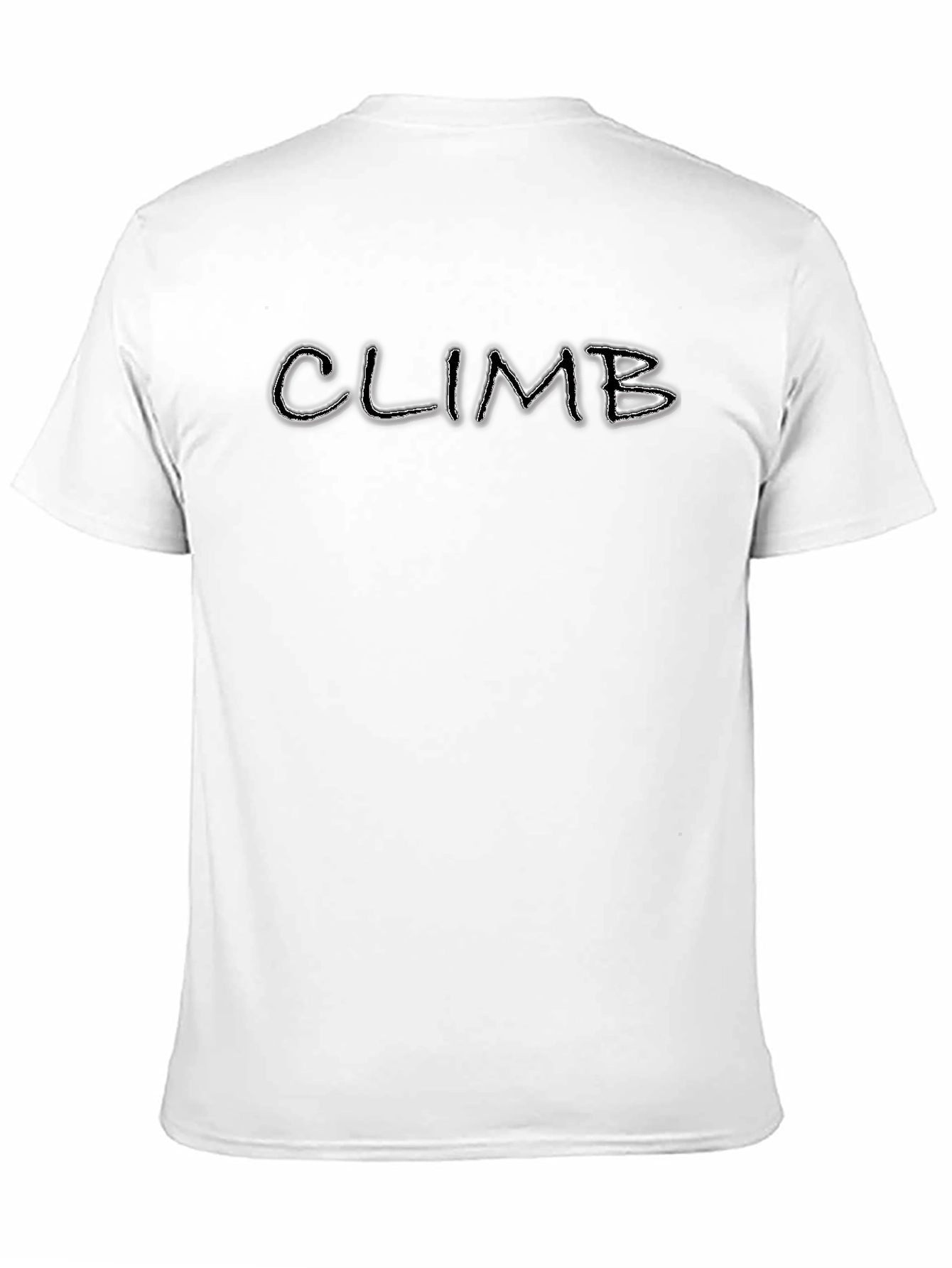 Climb Graphic Print Black T-Shirt