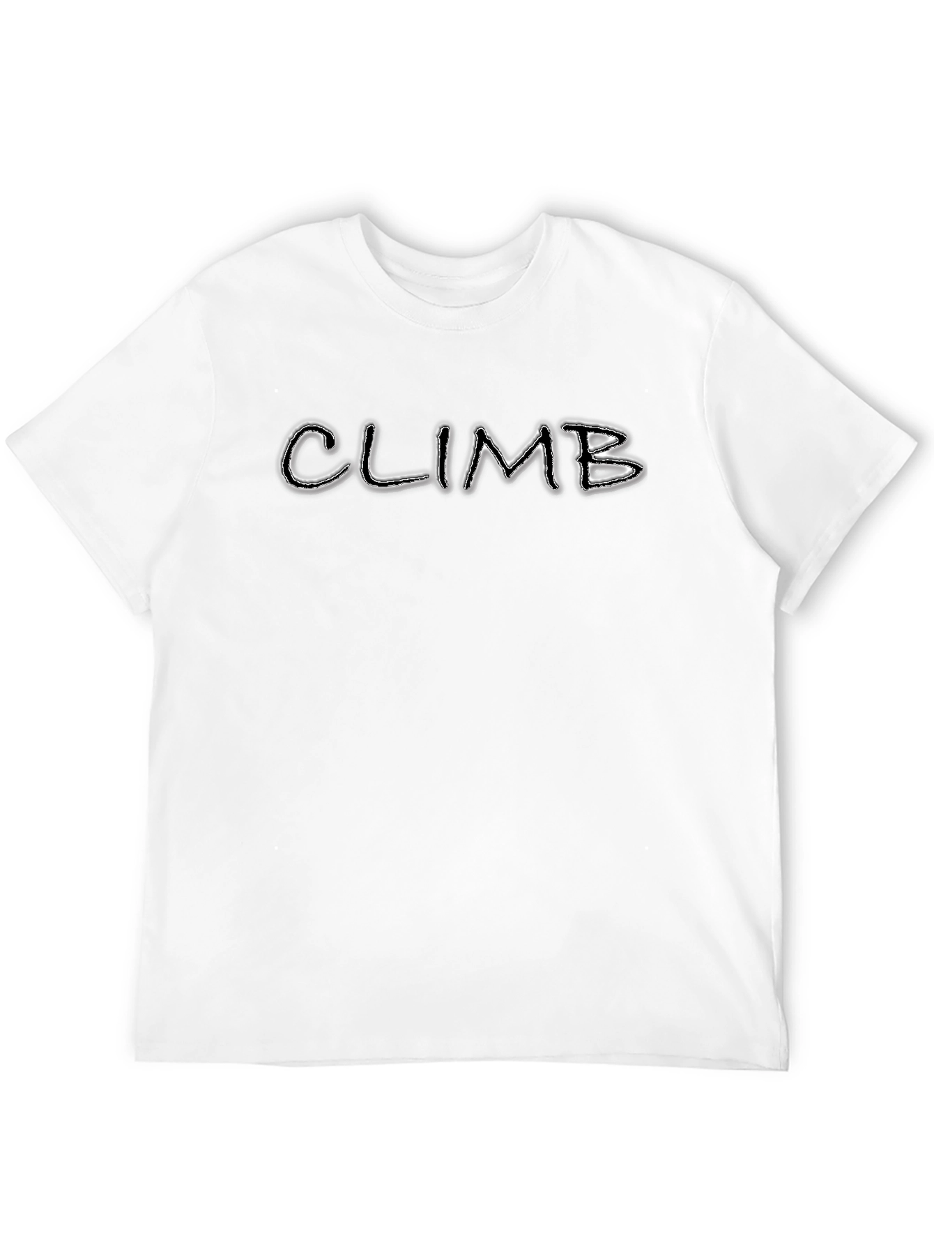 Climb Graphic Print Black T-Shirt