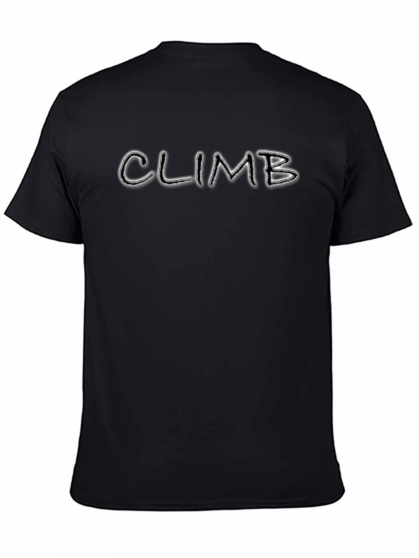 Climb Graphic Print Black T-Shirt