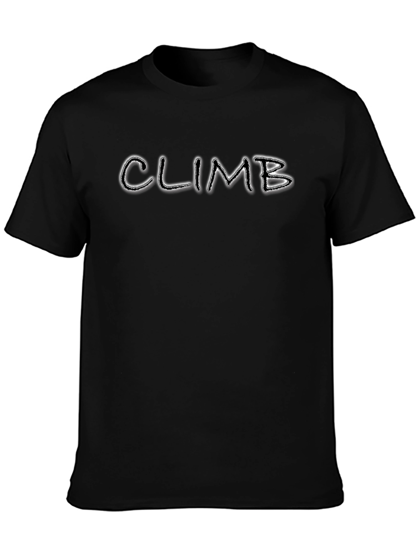 Climb Graphic Print Black T-Shirt