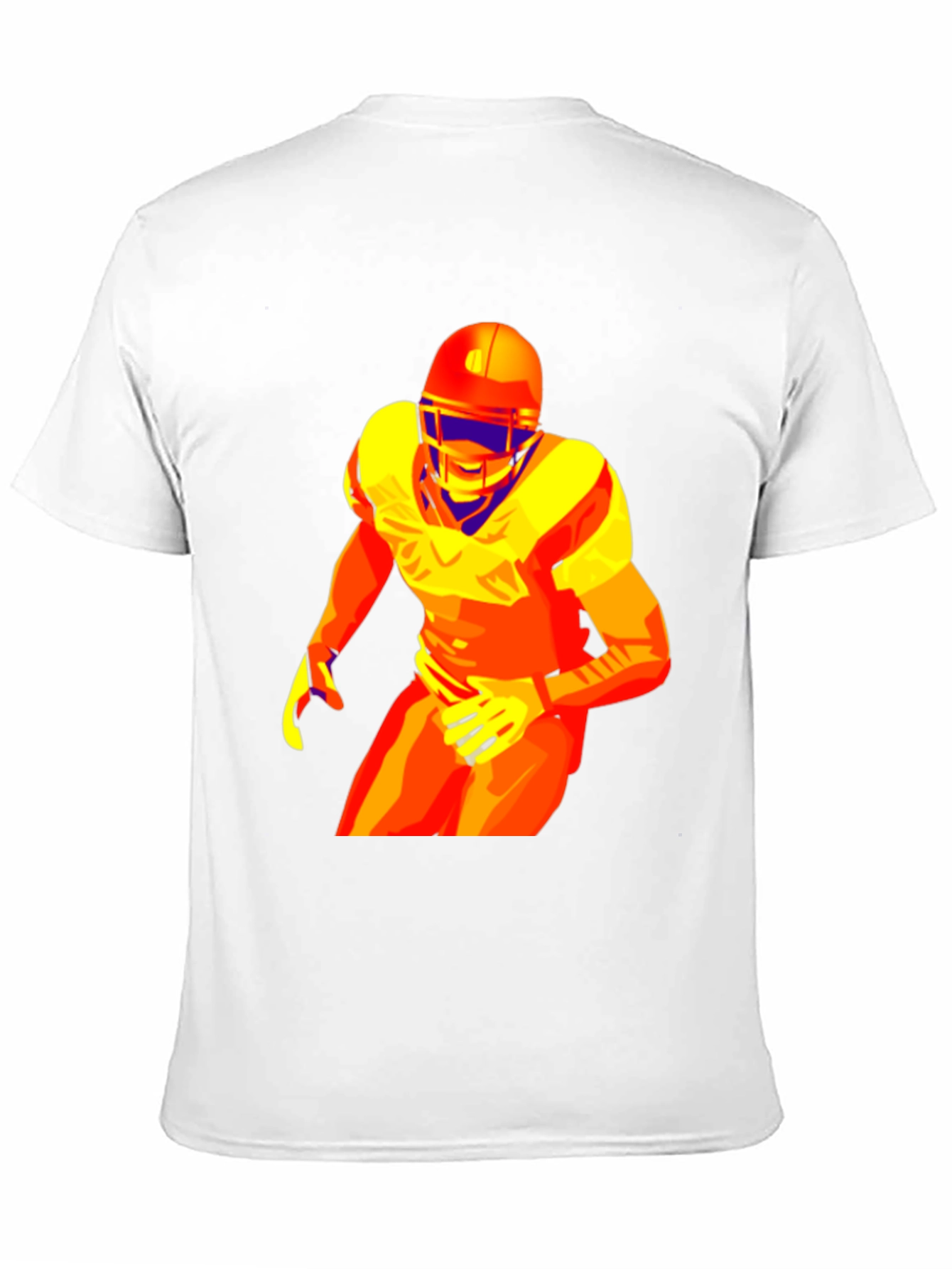 Football Player Graphic Tee - Premium Cotton Blend