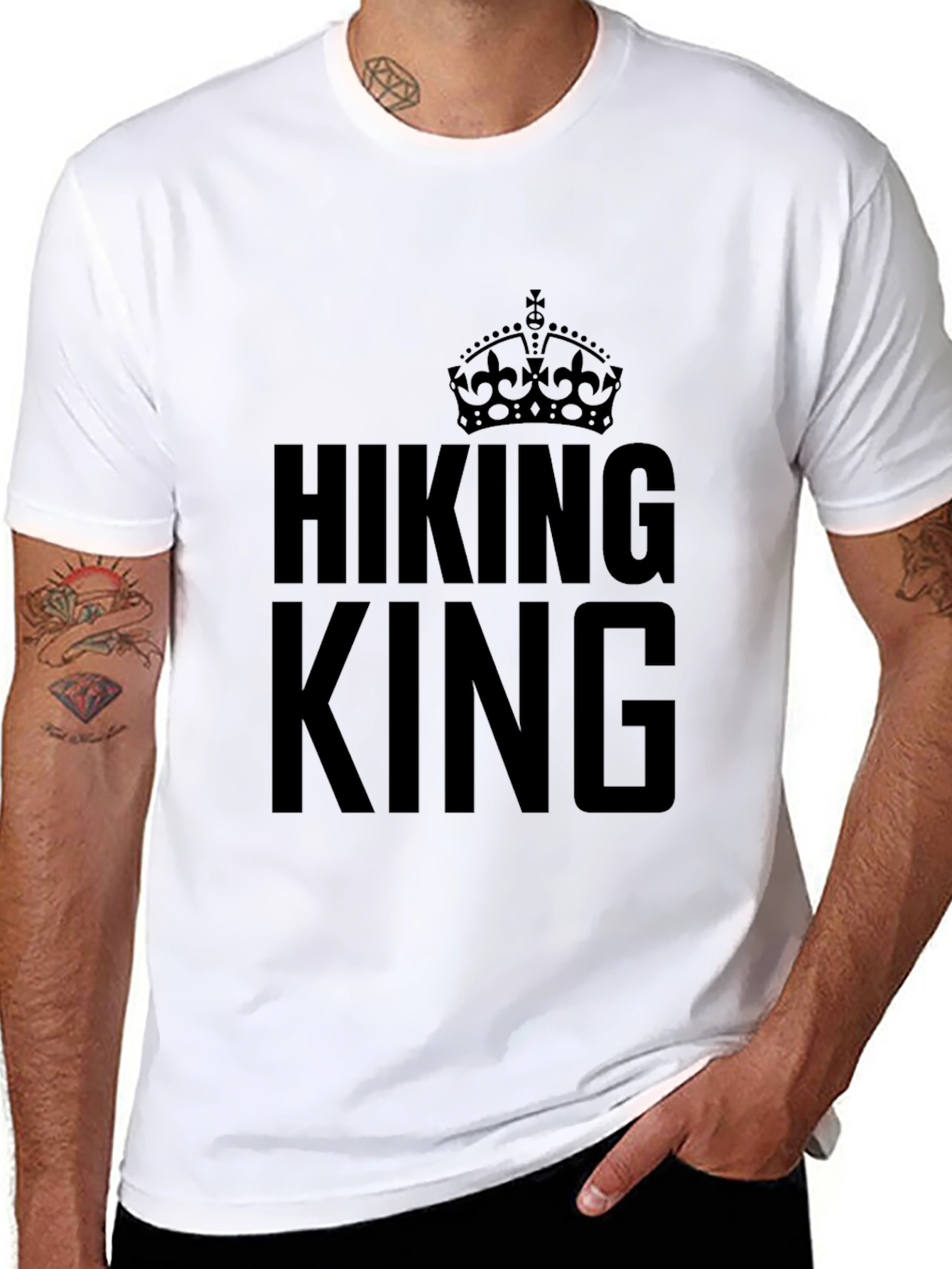 Hiking King Black T-Shirt