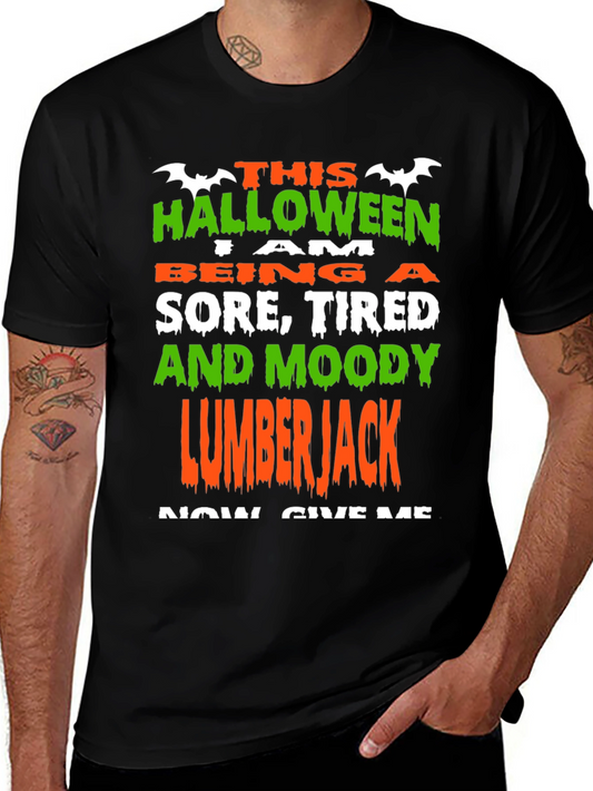 Halloween Lumberjack Graphic T-Shirt