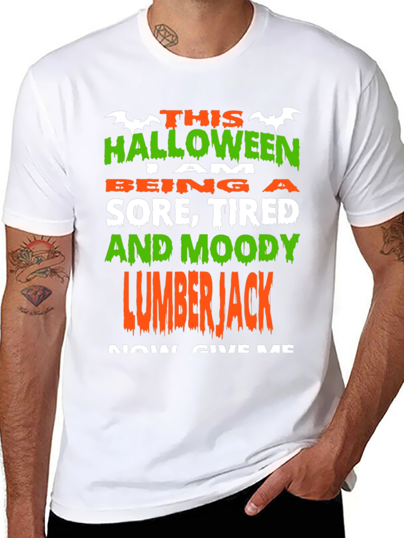 Halloween Lumberjack Graphic T-Shirt