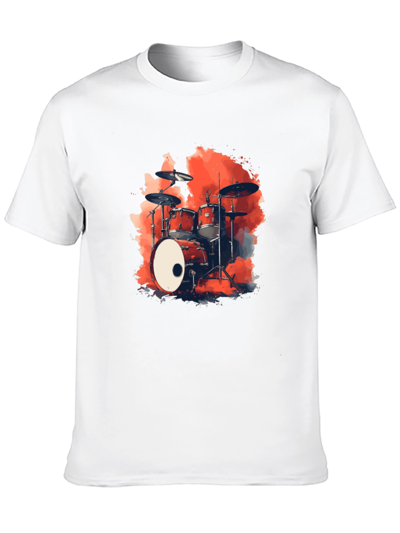 Drum Kit Graphic Black T-Shirt
