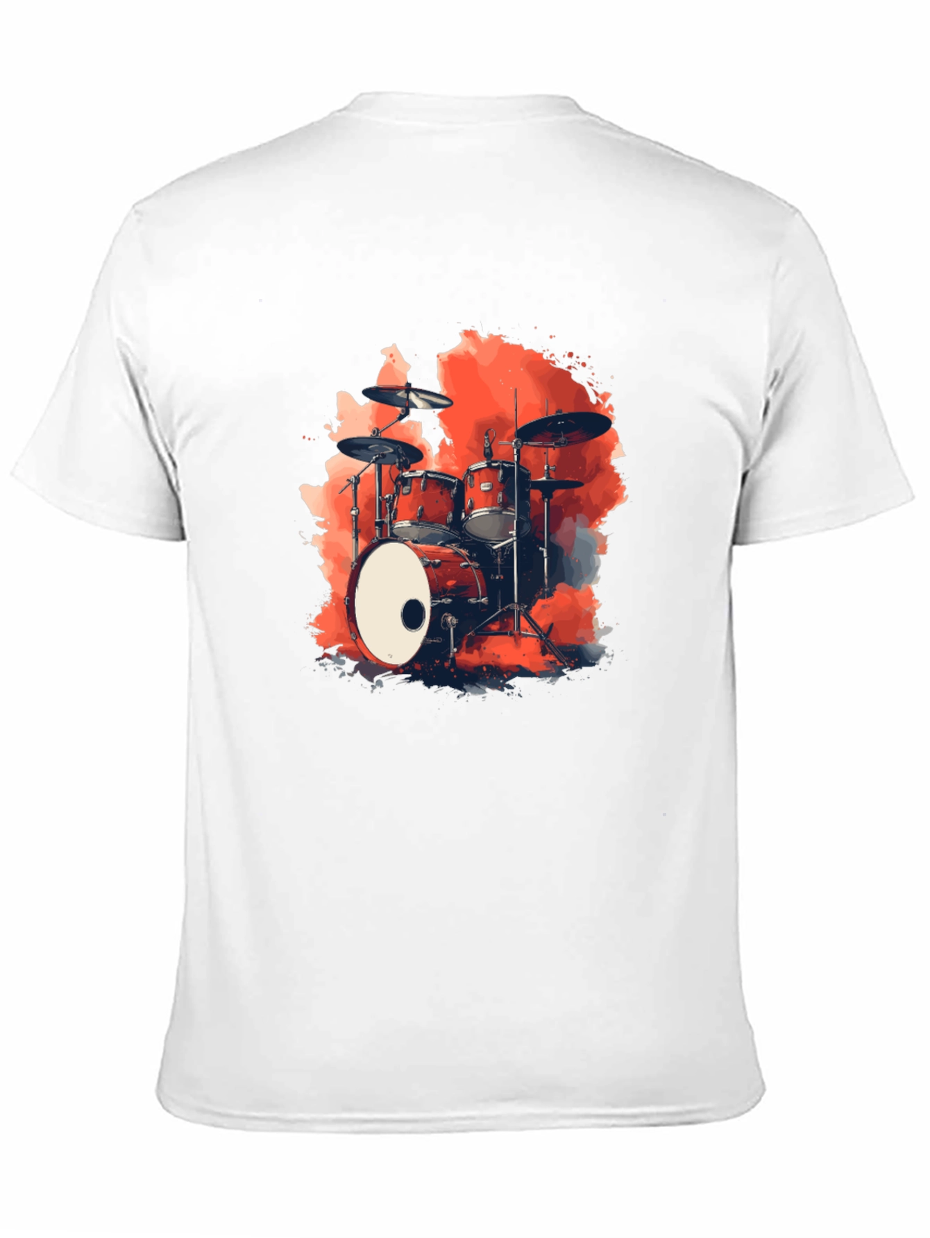 Drum Kit Graphic Black T-Shirt
