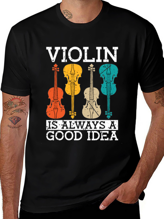 Violin Good Idea Graphic Tee