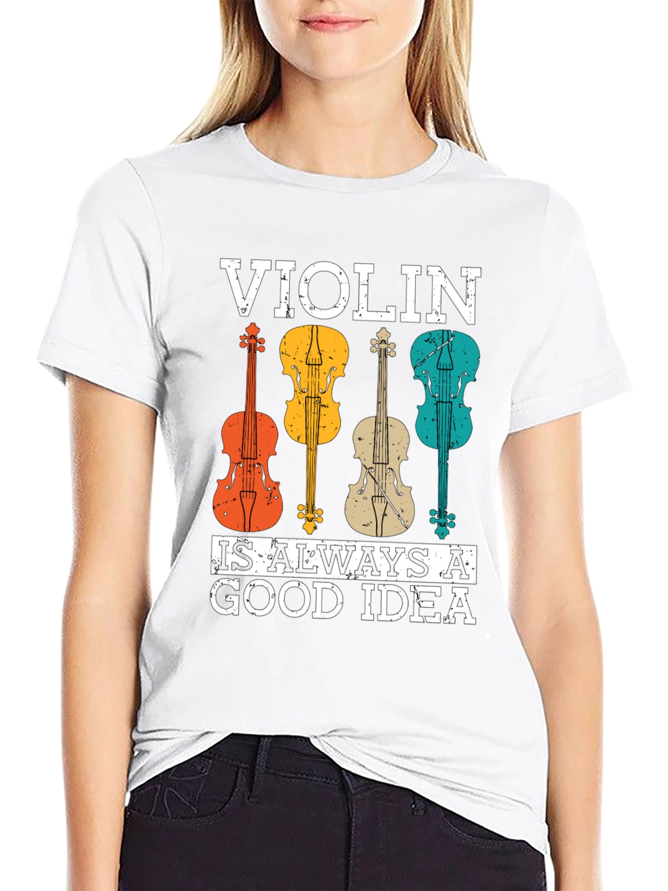 Violin Good Idea Graphic Tee