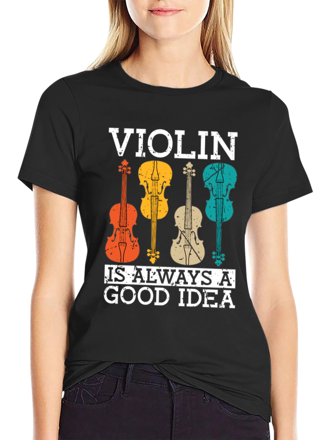 Violin Good Idea Graphic Tee