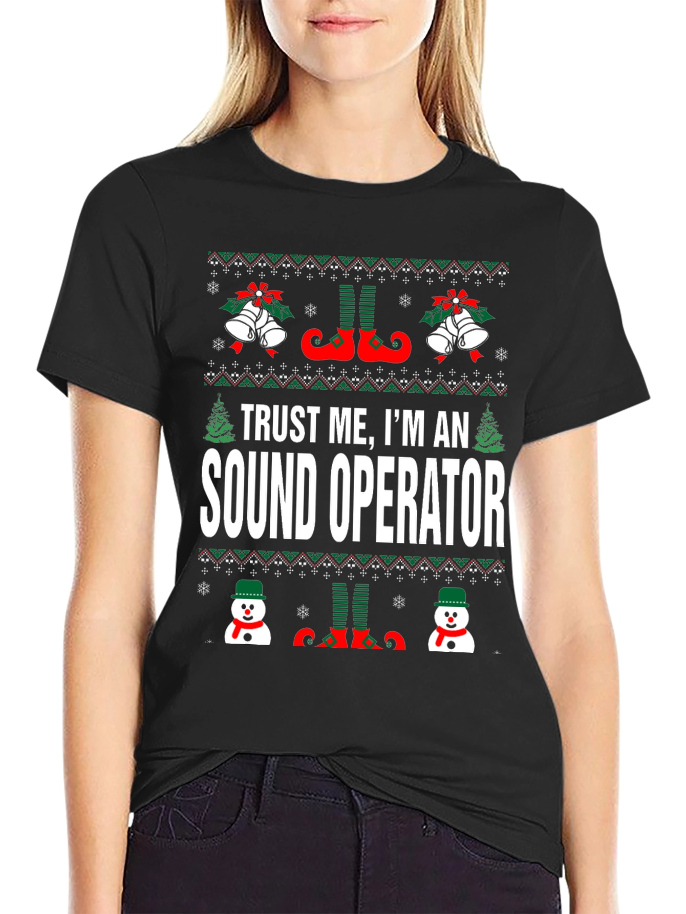 Funny Sound Operator Christmas T-Shirt