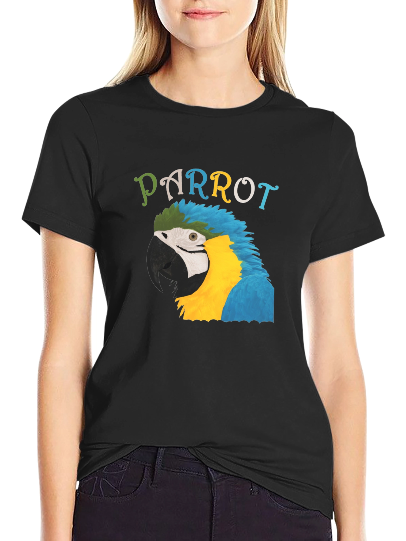 Parrot Graphic Print Tee