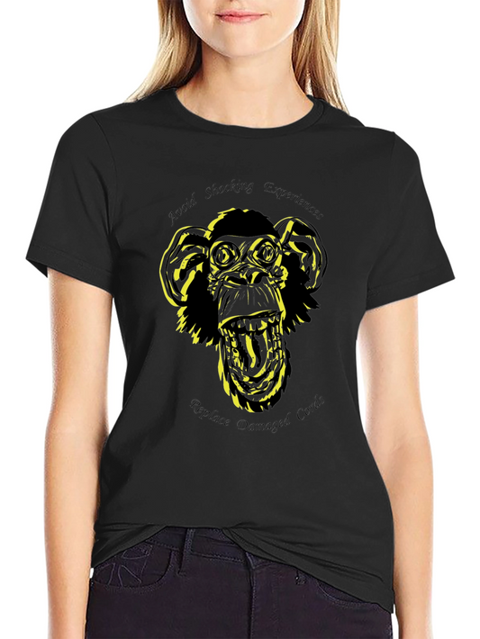 Shocking Experiences Monkey Graphic T-Shirt